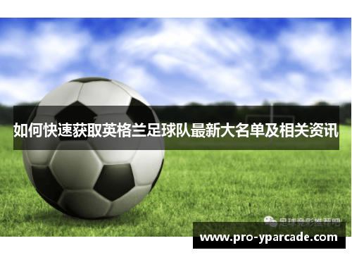 如何快速获取英格兰足球队最新大名单及相关资讯